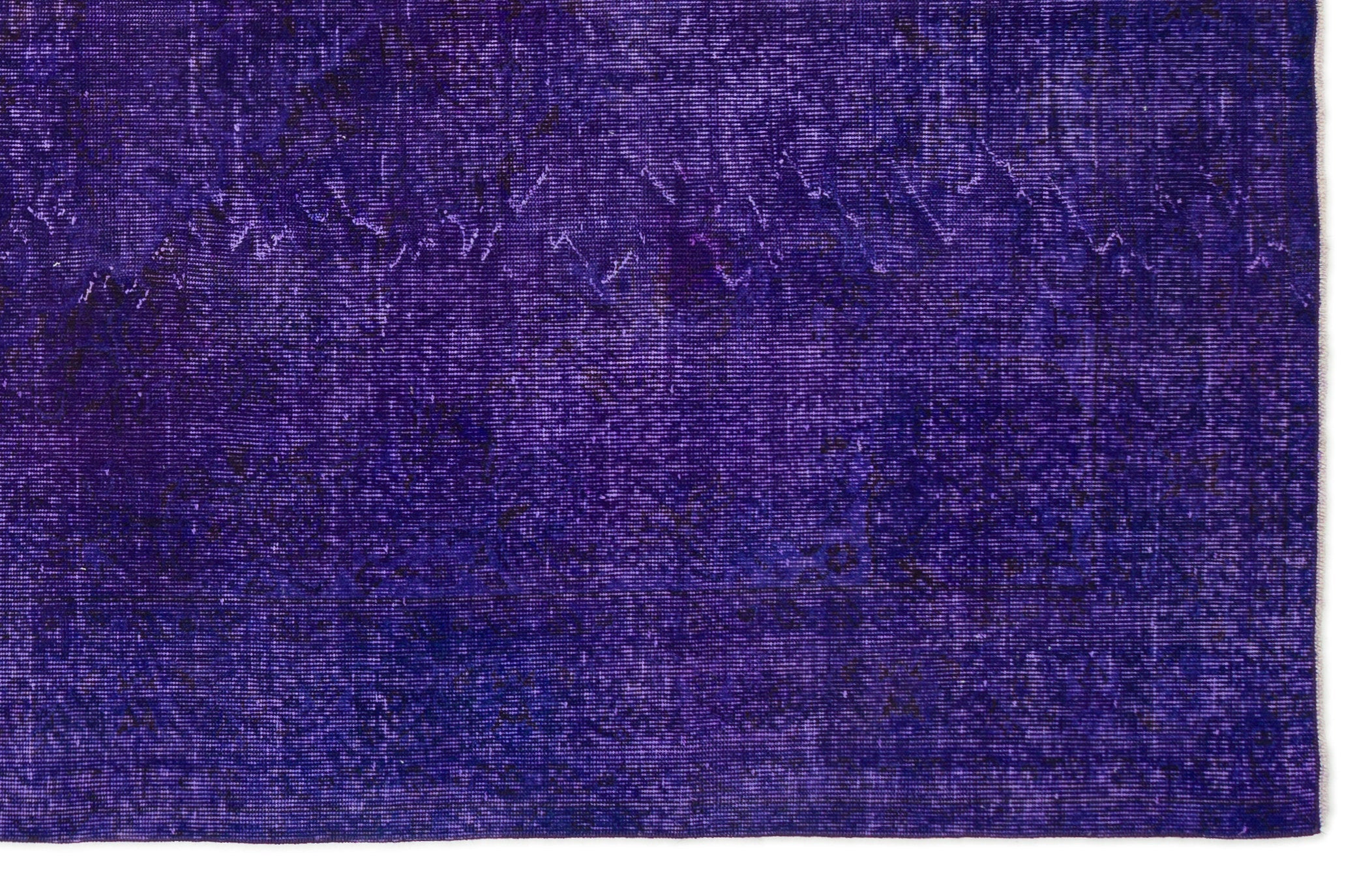 Atina Purple Vintage Wool Handmade Area Rug 6'2" x 9'9"