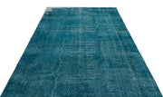 Atina Turquoise Vintage Wool Handmade Area Rug 6'5" x 9'8"