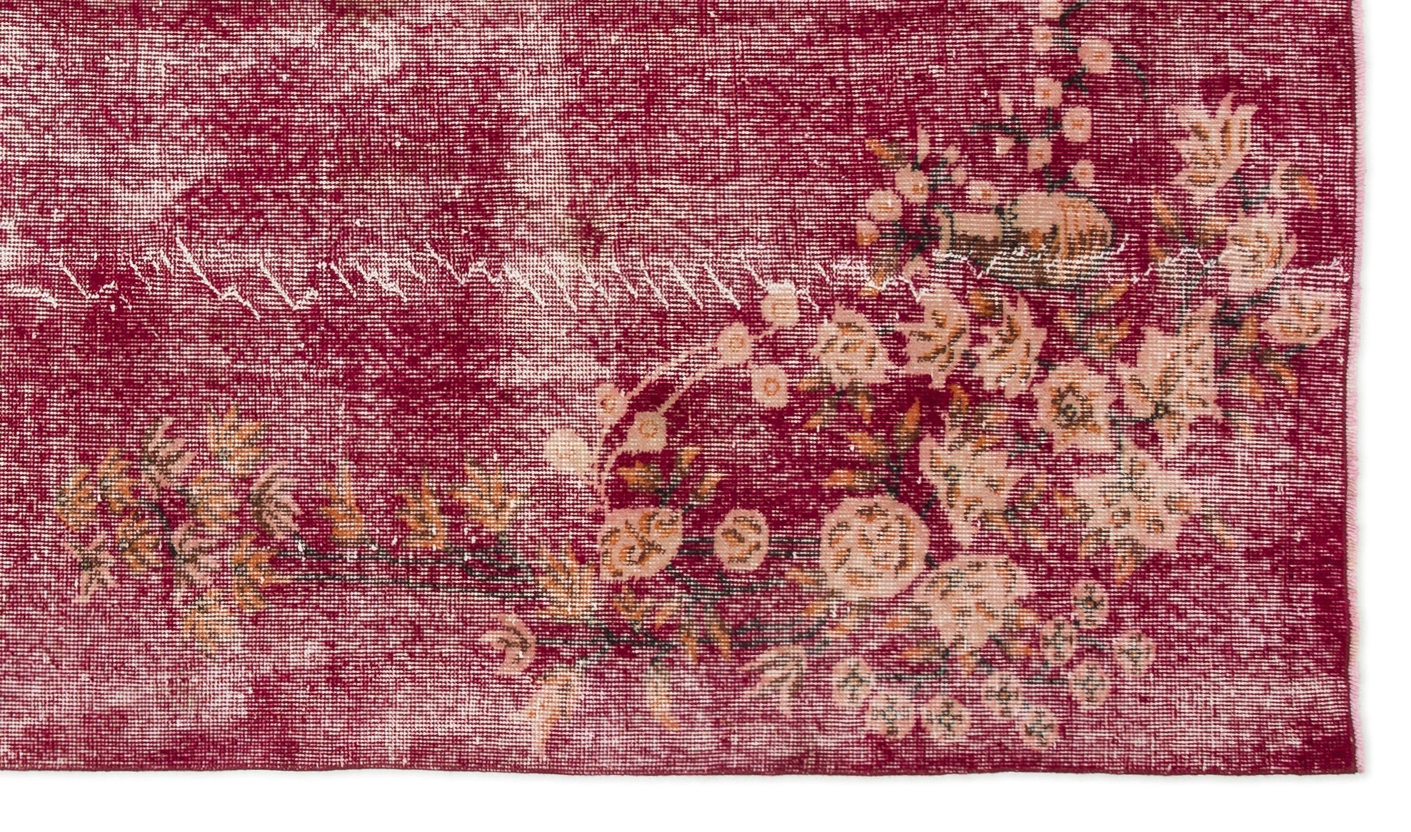 Atina Red Vintage Wool Handmade Area Rug 5'2" x 9'0"