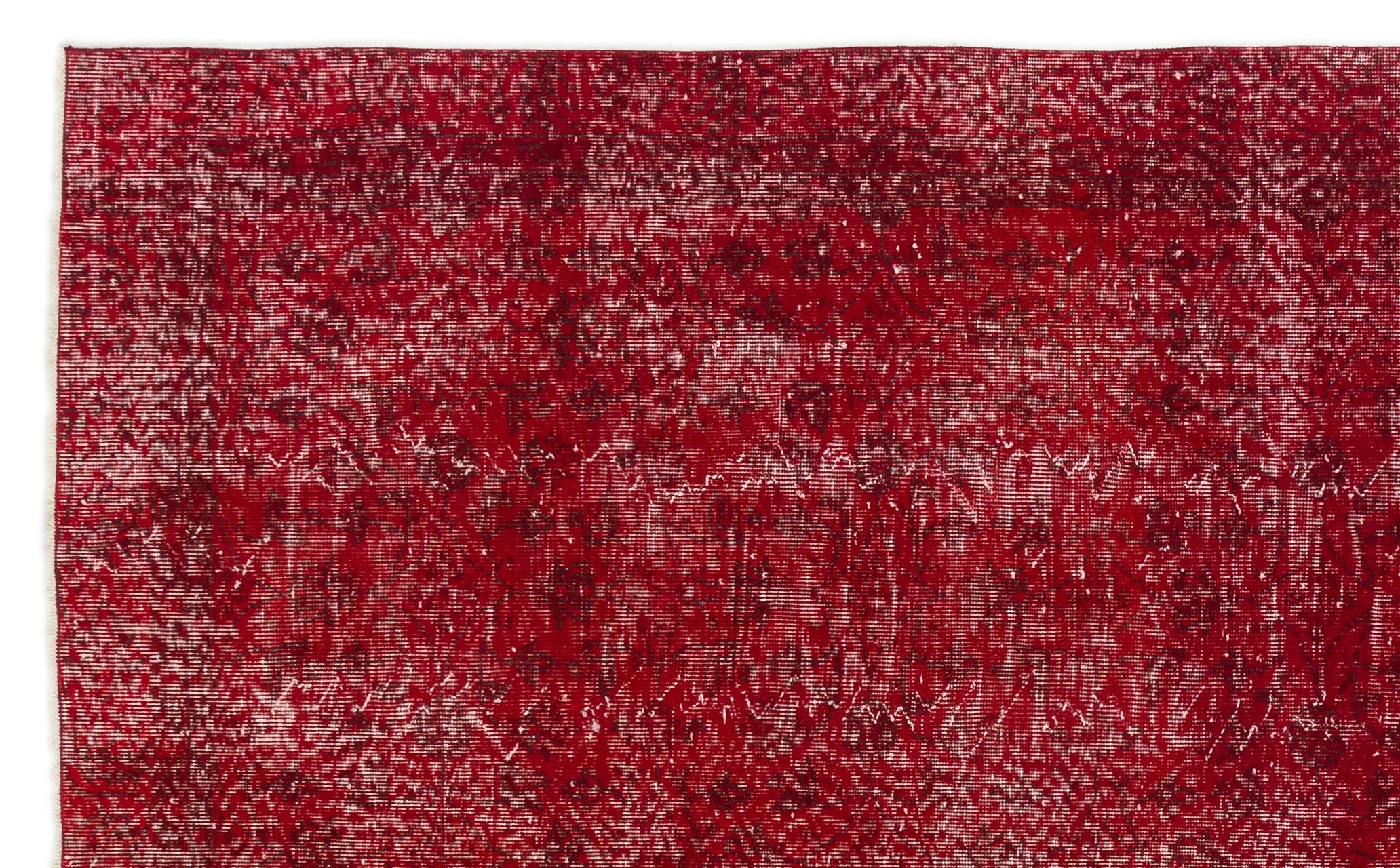 Atina Red Vintage Wool Handmade Area Rug 5'10" x 9'7"