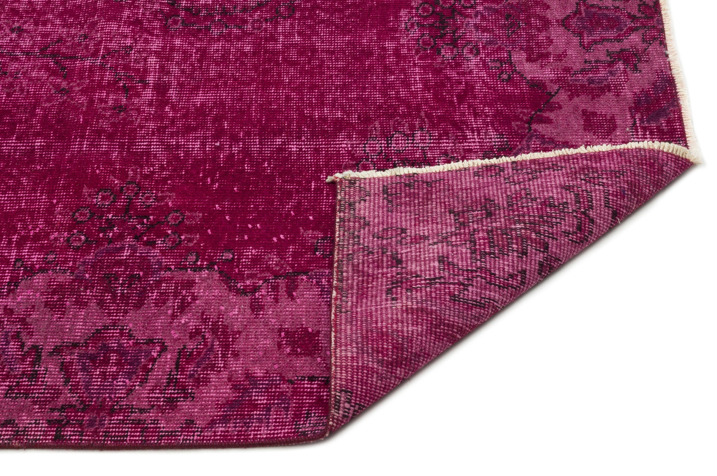 Atina Red Vintage Wool Handmade Area Rug 5'9" x 9'2"