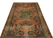Atina Beige Vintage Wool Handmade Area Rug 4'7" x 8'8"