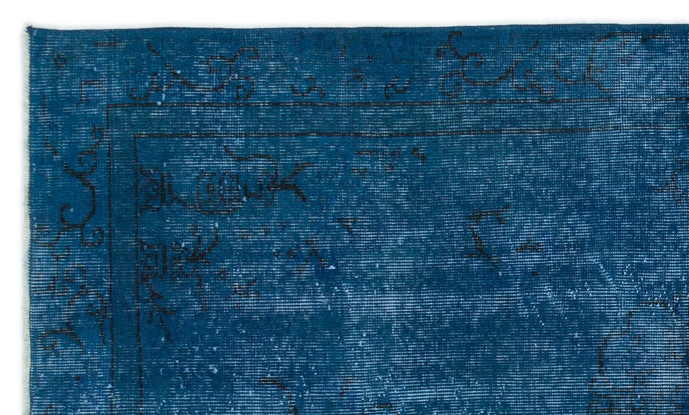 Atina Turquoise Vintage Wool Handmade Area Rug 3'10" x 6'6"