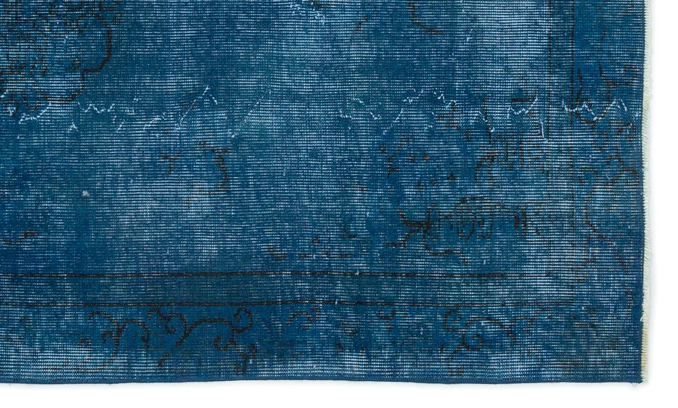 Atina Turquoise Vintage Wool Handmade Area Rug 3'10" x 6'6"