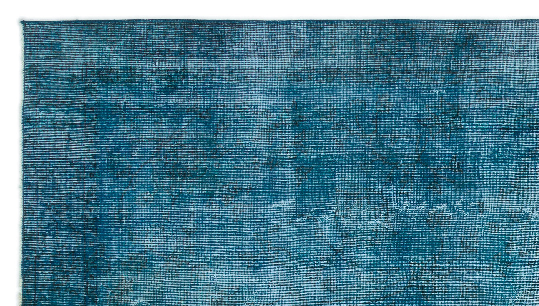 Atina Turquoise Vintage Wool Handmade Area Rug 4'9" x 8'6"
