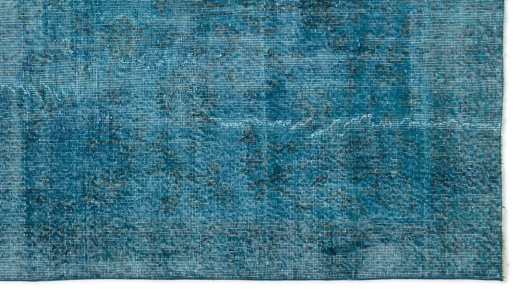 Atina Turquoise Vintage Wool Handmade Area Rug 4'9" x 8'6"
