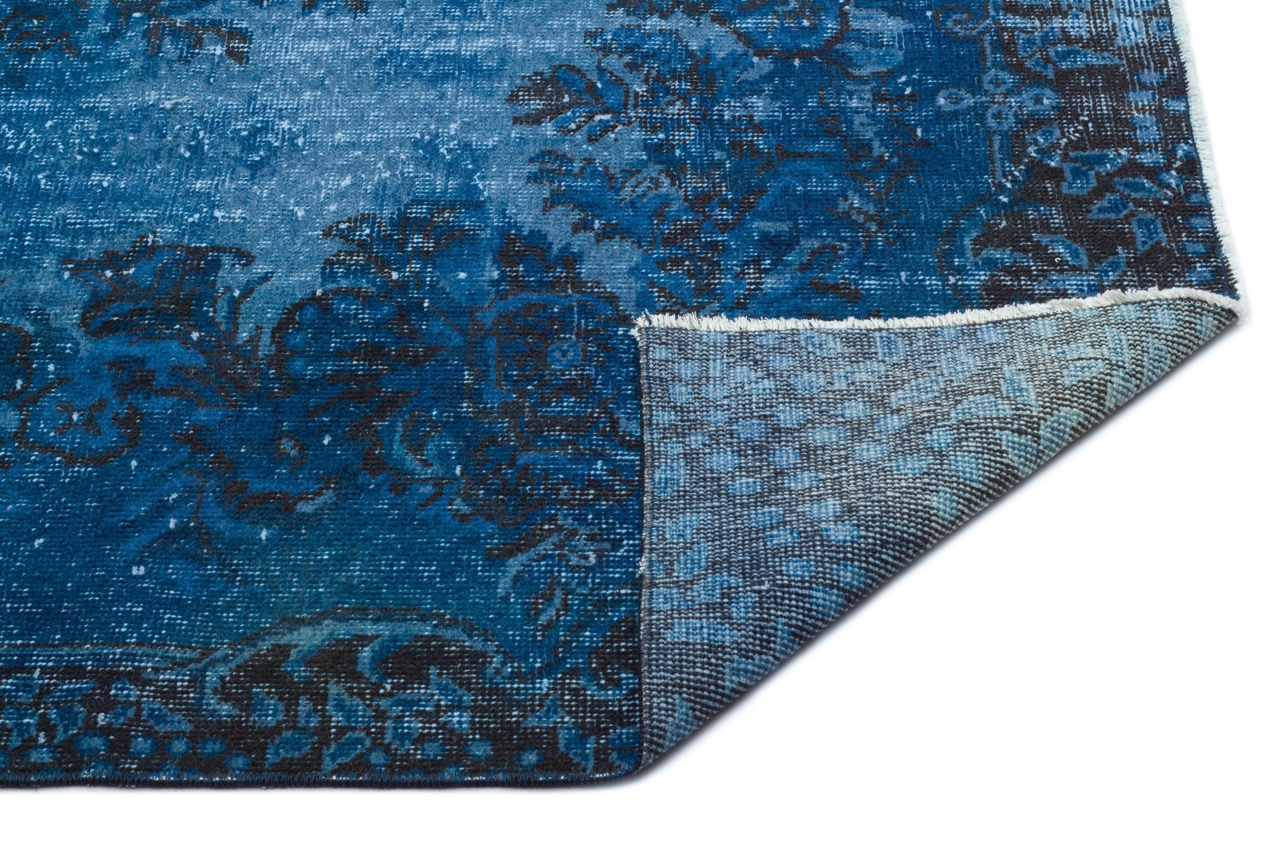 Atina Turquoise Vintage Wool Handmade Area Rug 5'6" x 9'4"