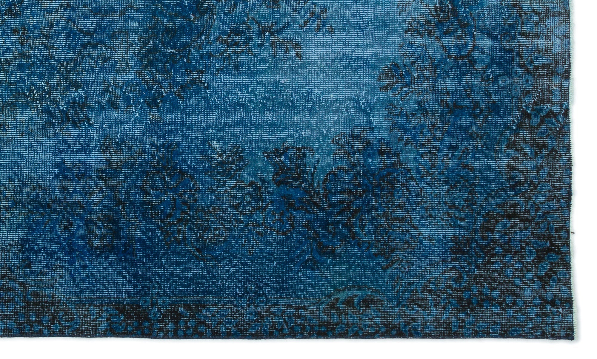 Atina Turquoise Vintage Wool Handmade Area Rug 5'6" x 9'4"