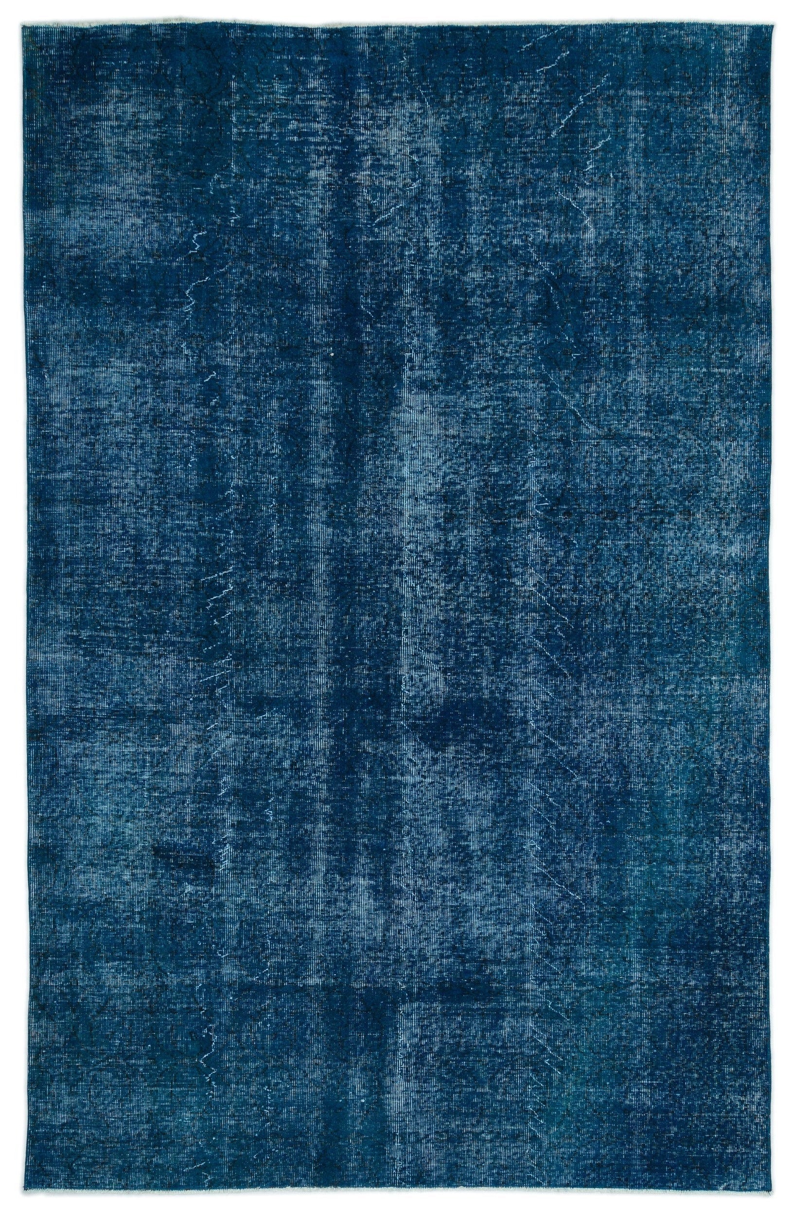 Atina Turquoise Vintage Wool Handmade Area Rug 5'10" x 9'2"