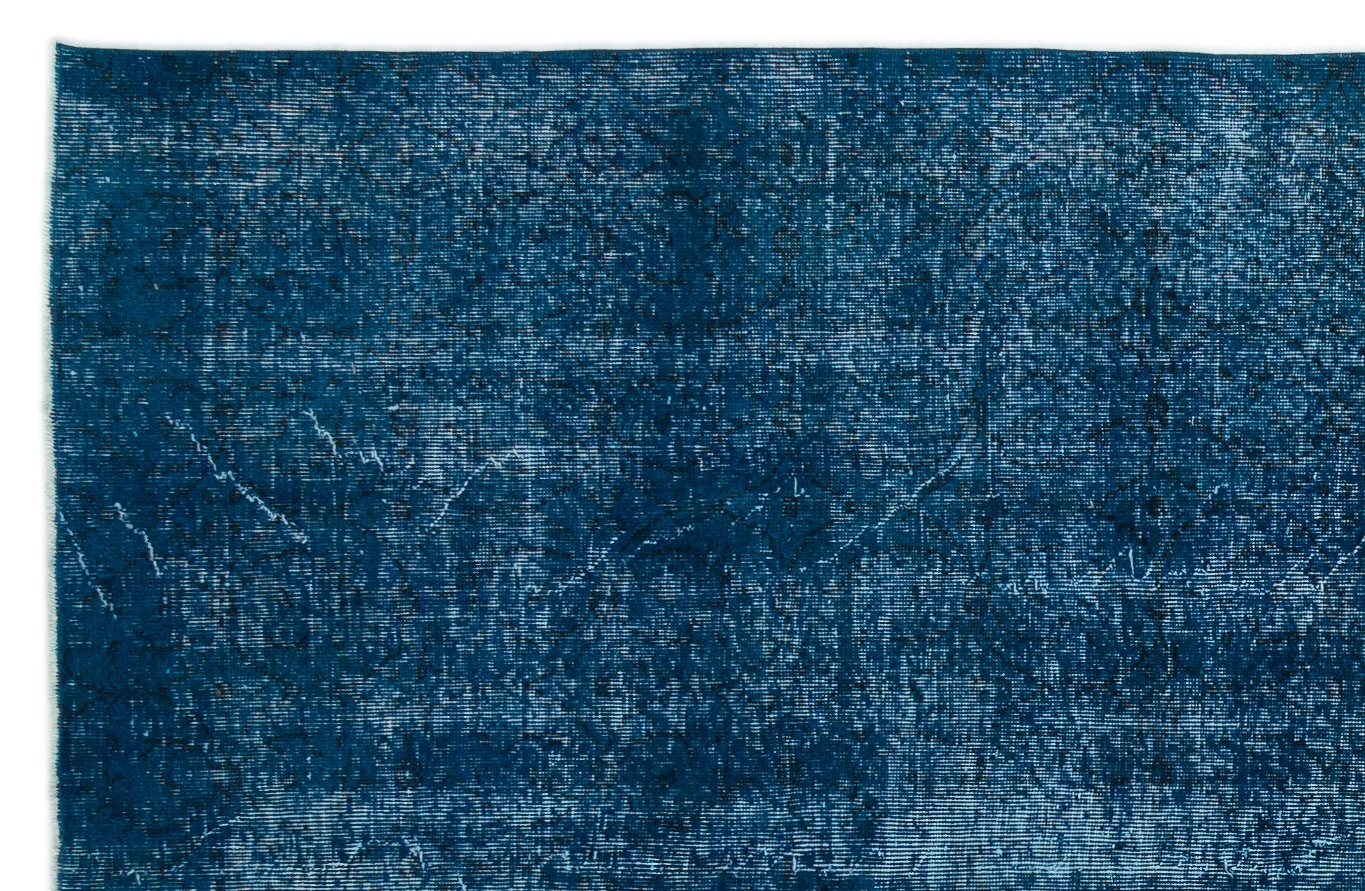 Atina Turquoise Vintage Wool Handmade Area Rug 5'10" x 9'2"