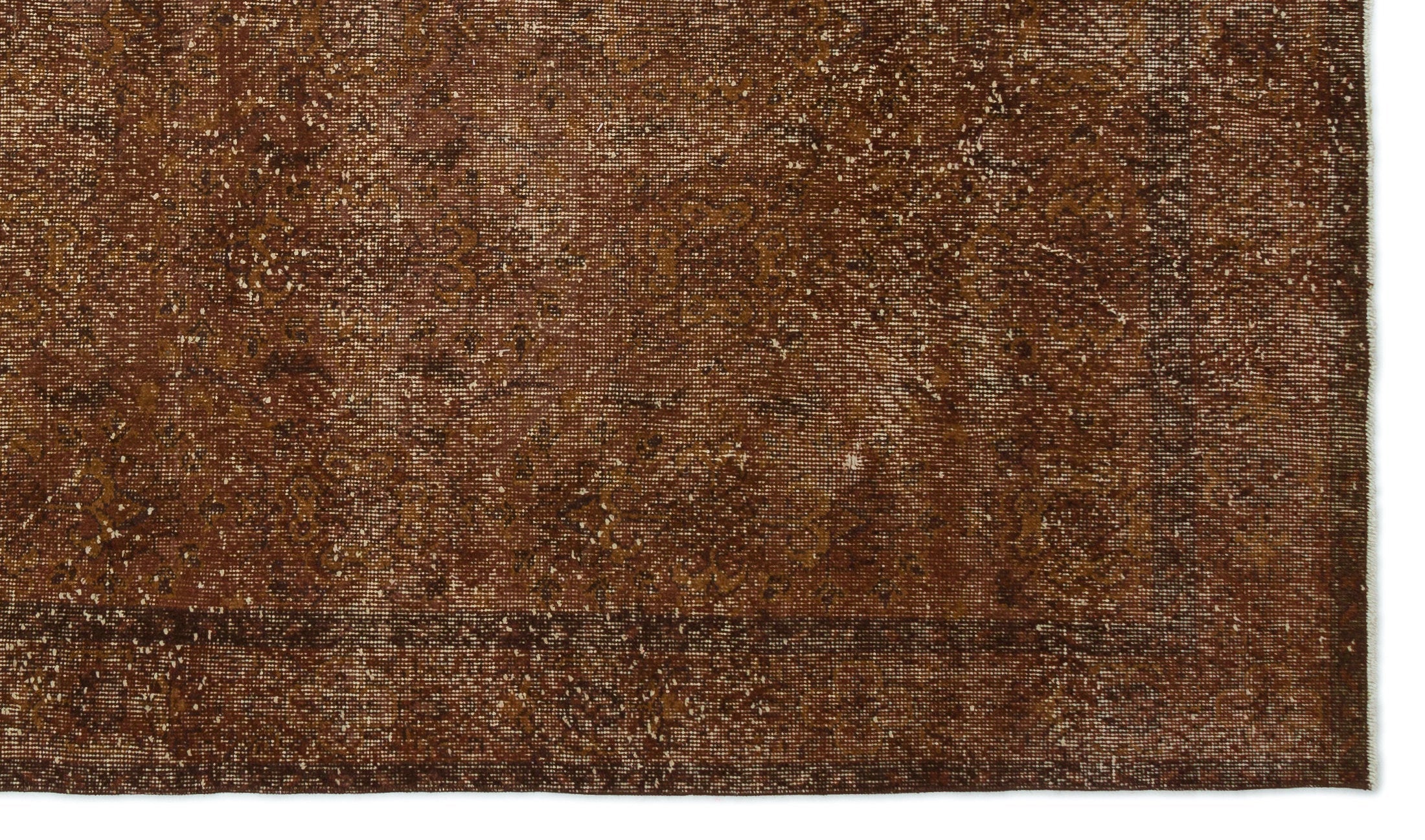 Atina Brown Vintage Wool Handmade Area Rug 5'11" x 10'2"