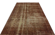 Atina Brown Vintage Wool Handmade Area Rug 5'9" x 8'11"