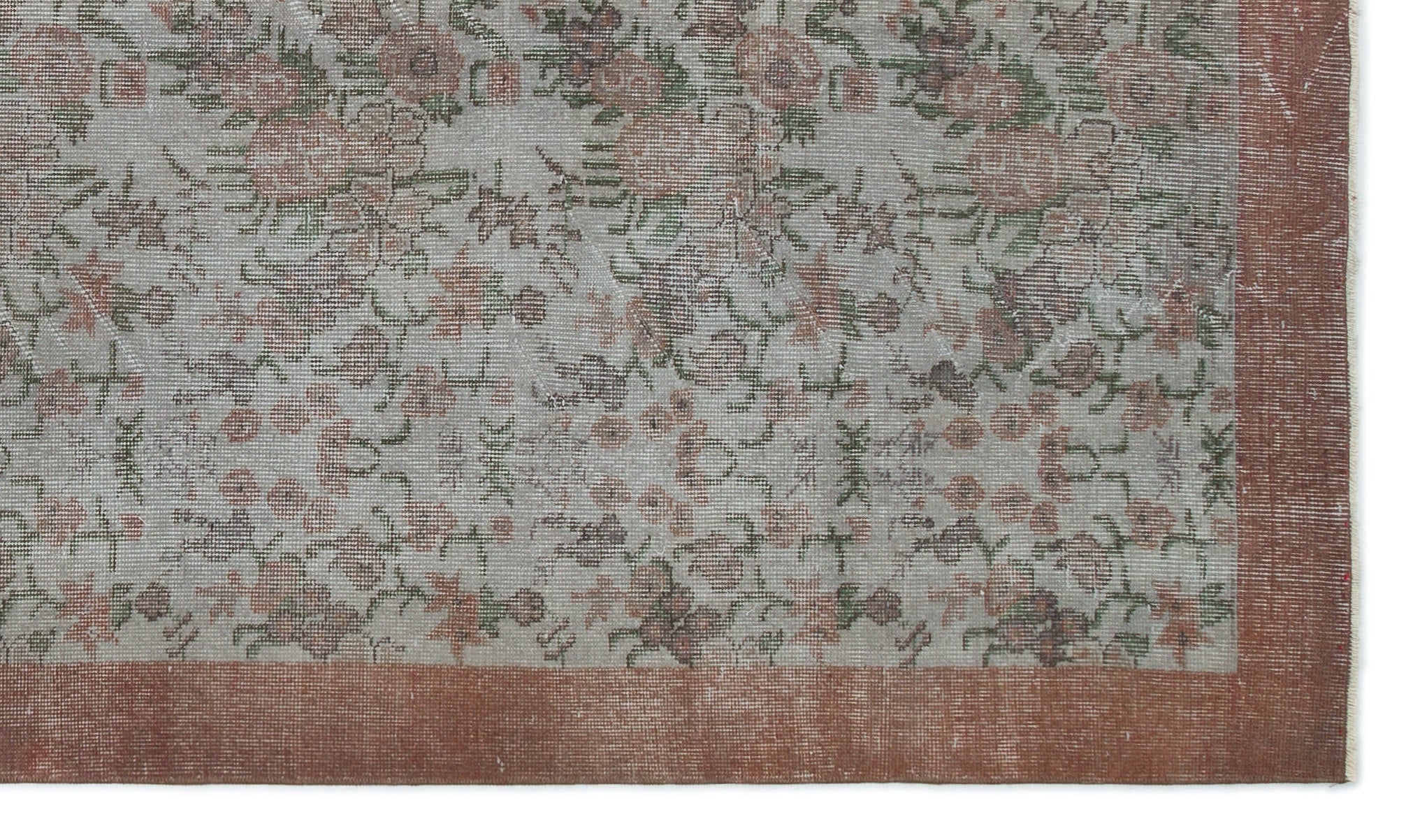 Atina Blue Vintage Wool Handmade Area Rug 5'4" x 9'6"