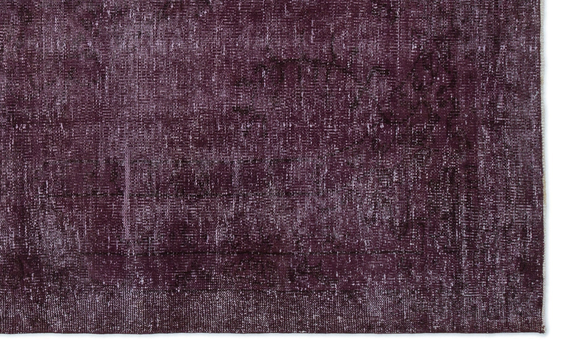 Atina Purple Vintage Wool Handmade Area Rug 5'1" x 8'10"
