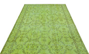 Atina Green Vintage Wool Handmade Area Rug 5'8" x 9'7"
