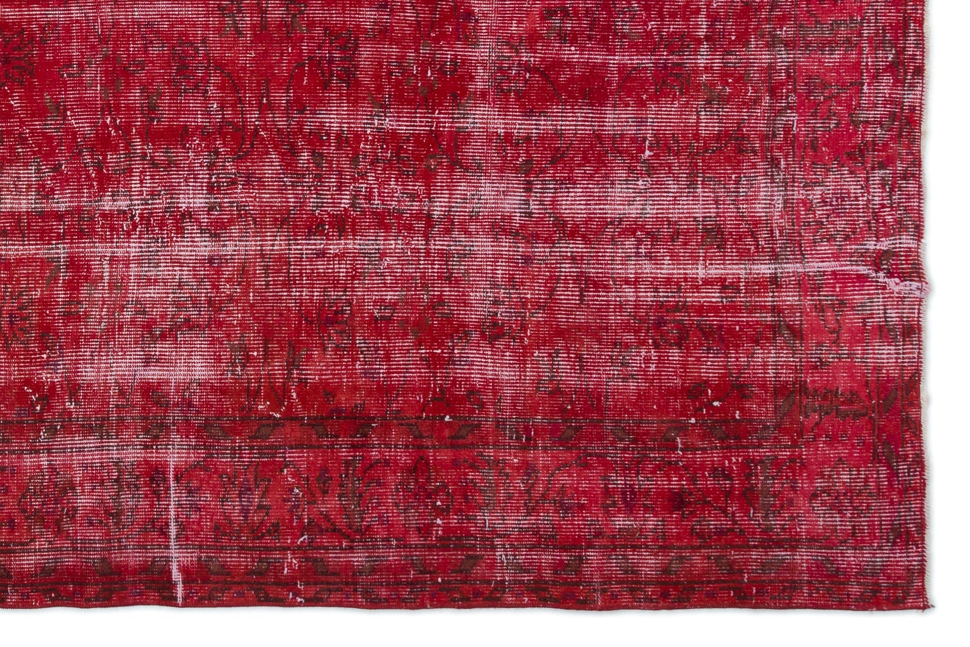 Atina Red Vintage Wool Handmade Area Rug 6'0" x 9'2"