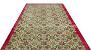 Atina Beige Vintage Wool Handmade Area Rug 6'9" x 10'5"