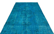 Atina Turquoise Vintage Wool Handmade Area Rug 6'1" x 9'2"