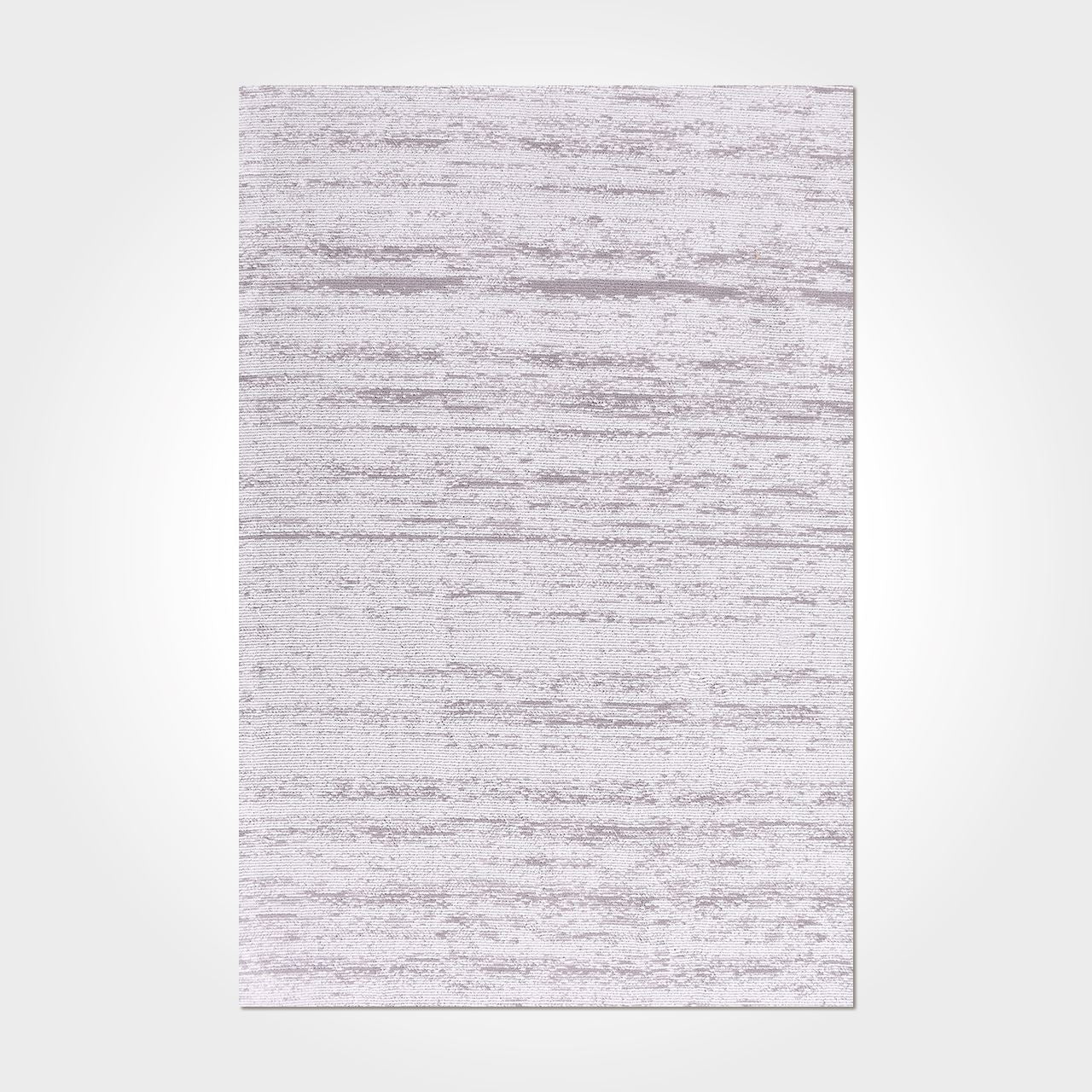 White Striped Area Rug – Machine Made Rug with Soft Pile & Durable Floor Covering