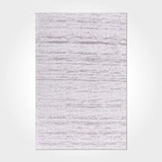 White Striped Area Rug – Machine Made Rug with Soft Pile & Durable Floor Covering