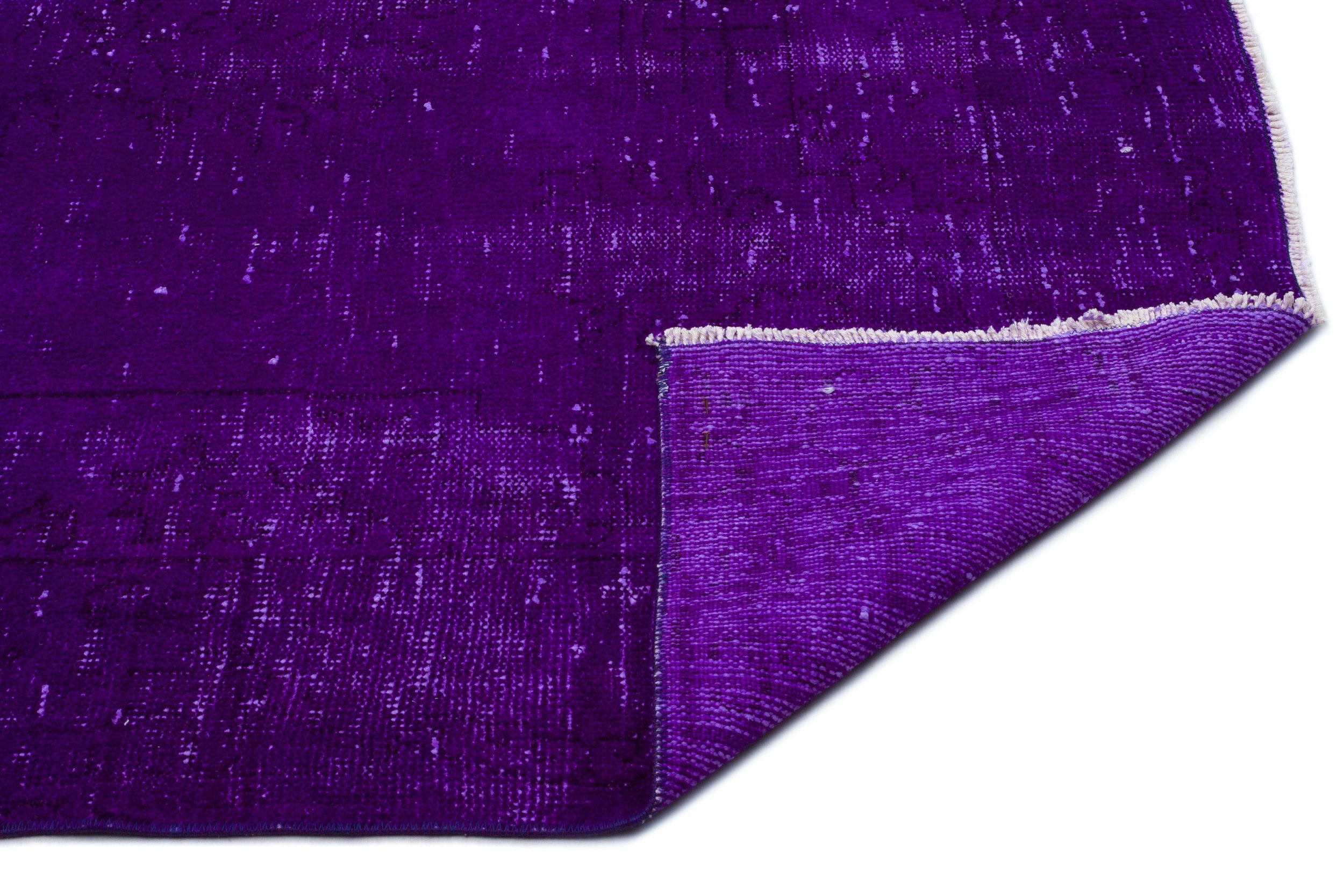Atina Purple Vintage Wool Handmade Area Rug 5'9" x 9'1"