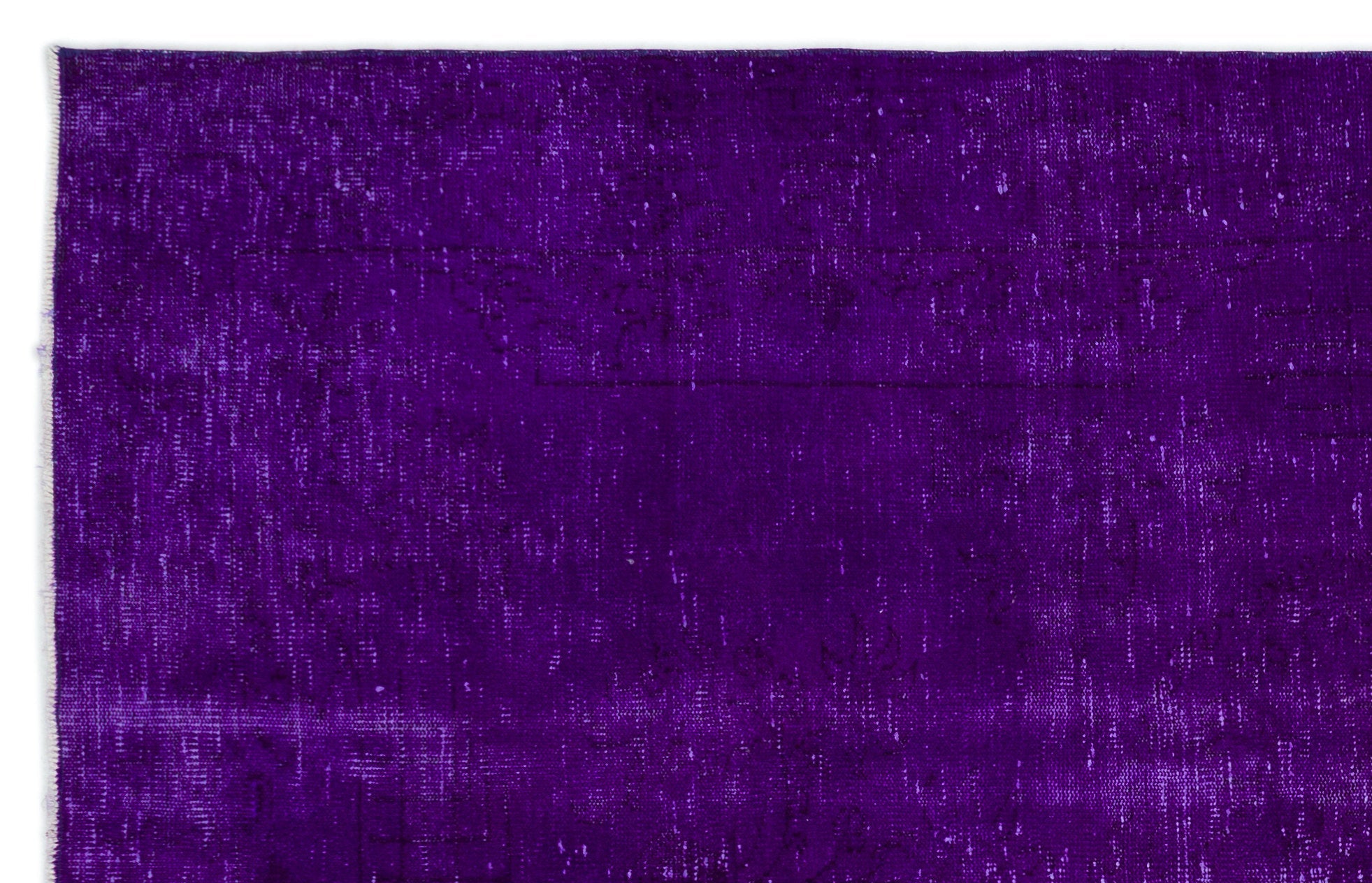 Atina Purple Vintage Wool Handmade Area Rug 5'9" x 9'1"