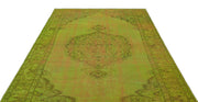 Atina Green Vintage Wool Handmade Area Rug 6'0" x 8'5"