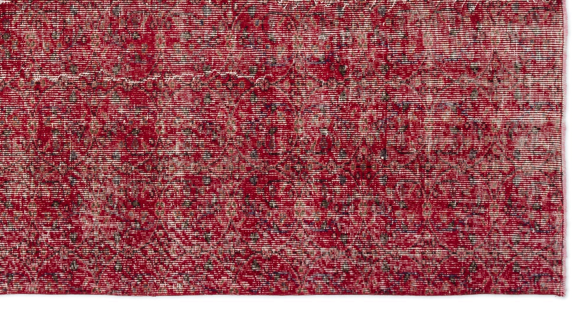 Atina Red Vintage Wool Handmade Area Rug 5'5" x 8'5"