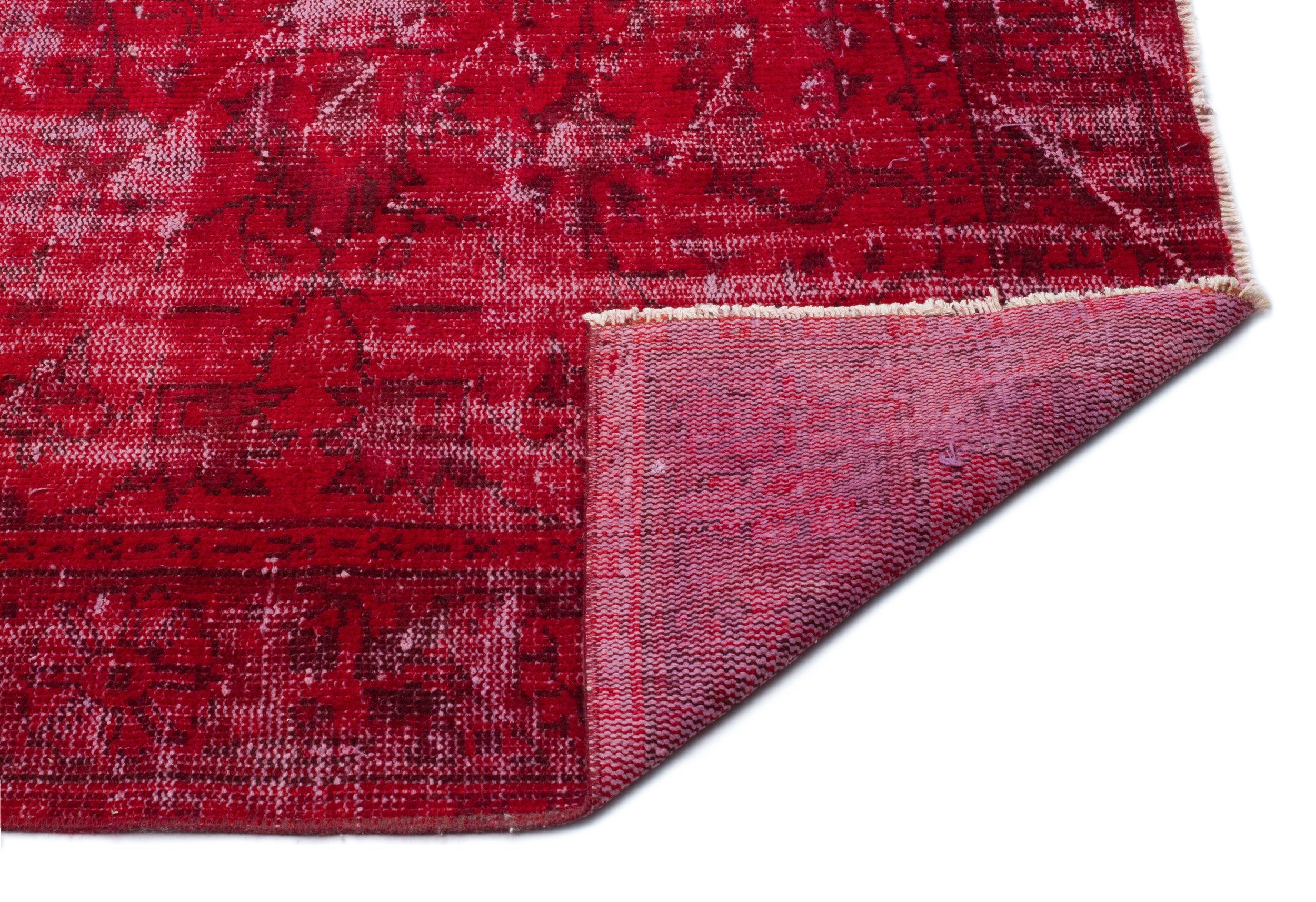 Atina Red Vintage Wool Handmade Area Rug 6'10" x 10'6"