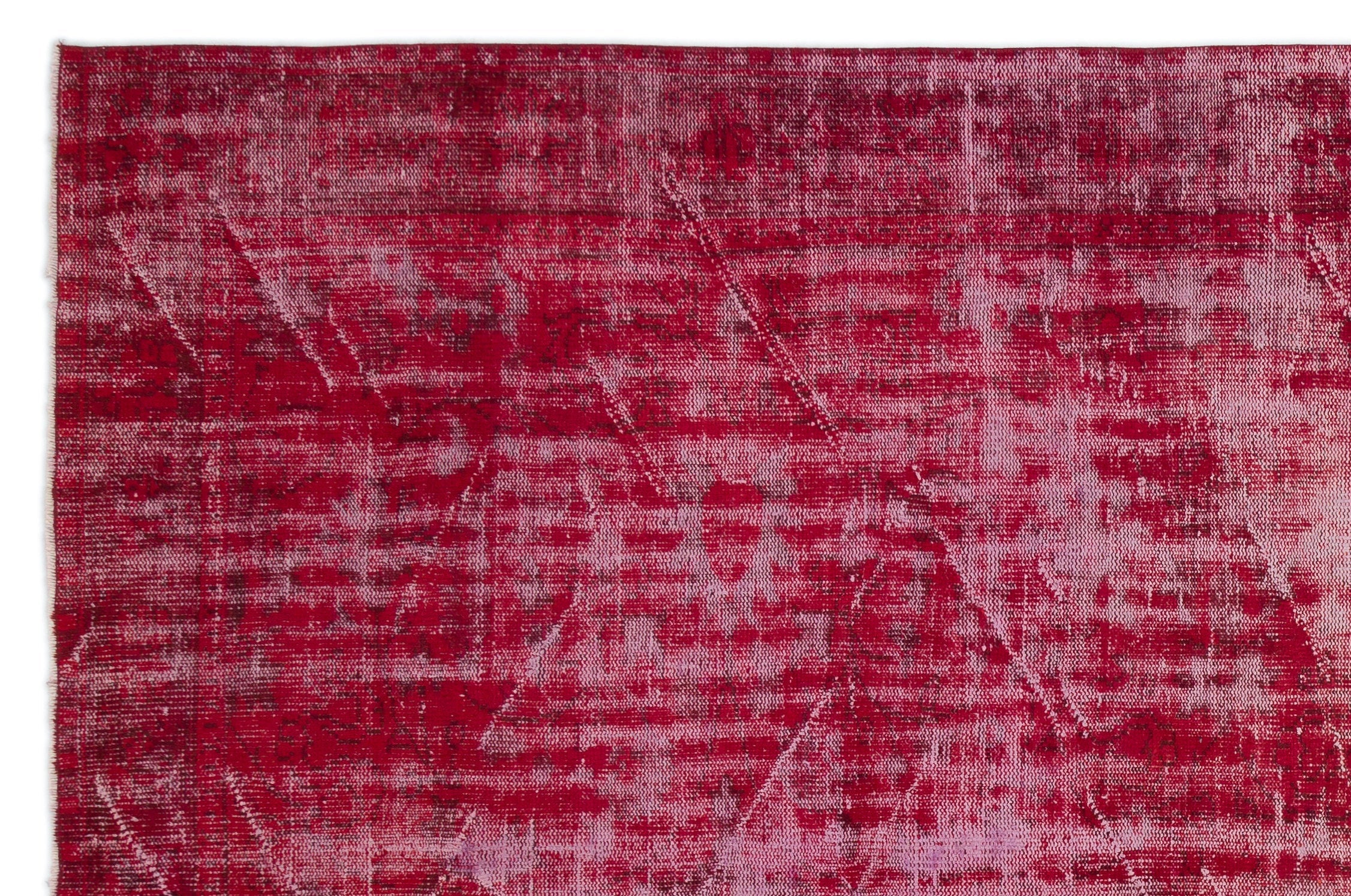 Atina Red Vintage Wool Handmade Area Rug 6'10" x 10'6"
