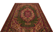 Atina Red Vintage Wool Handmade Area Rug 4'10" x 9'1"