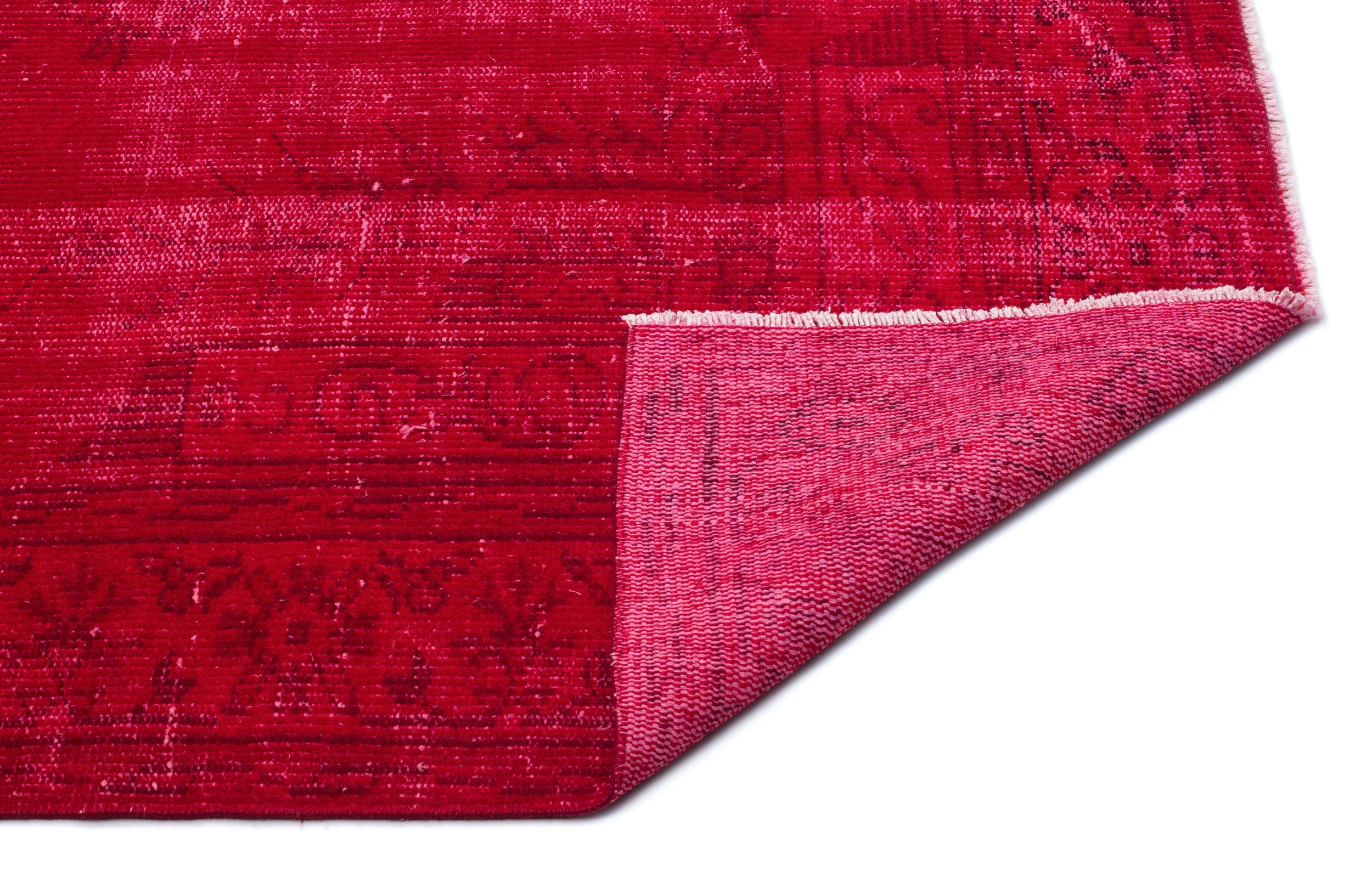 Atina Red Vintage Wool Handmade Area Rug 5'8" x 9'3"