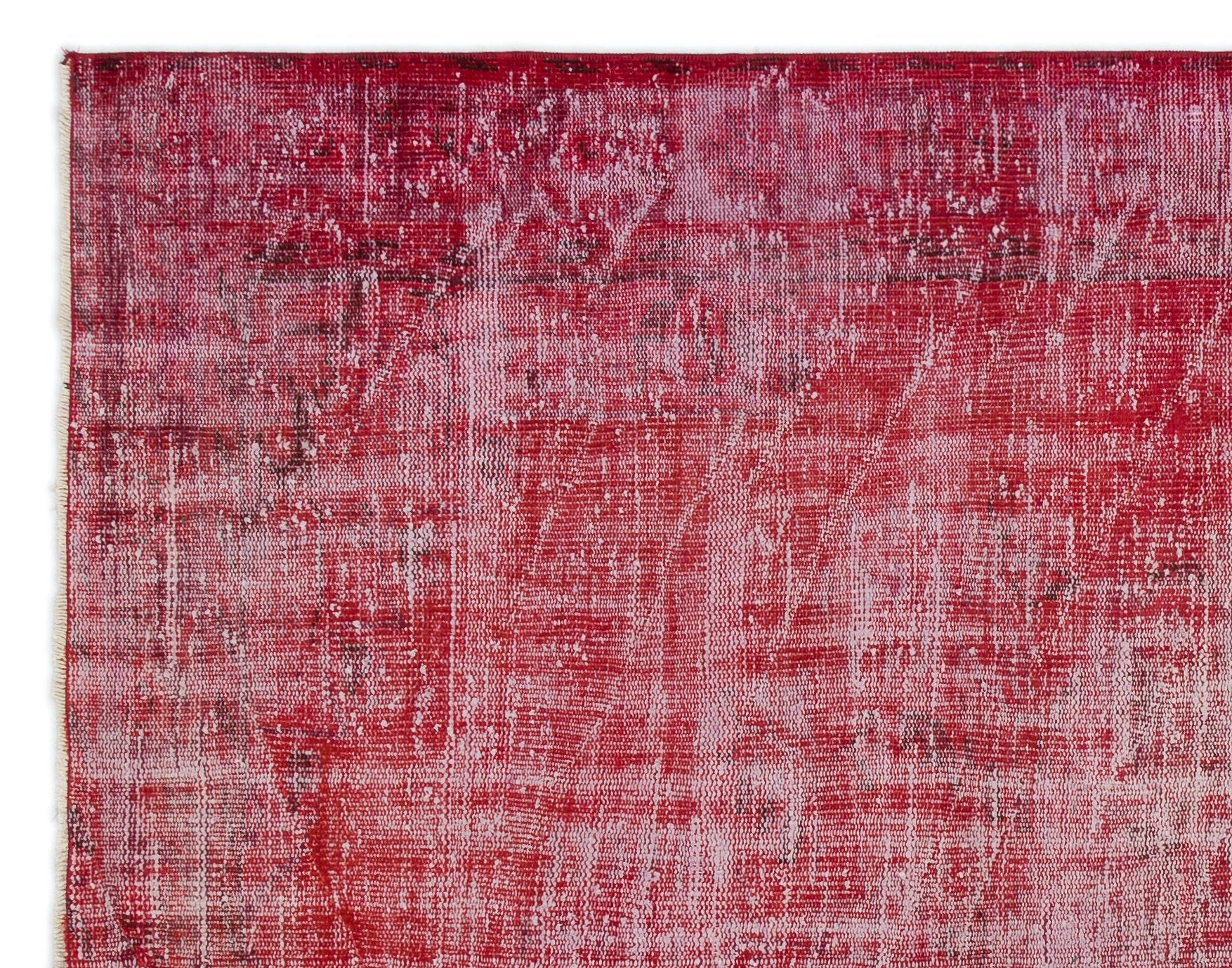 Atina Red Vintage Wool Handmade Area Rug 6'5" x 8'0"