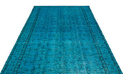 Atina Turquoise Vintage Wool Handmade Area Rug 5'10" x 9'6"