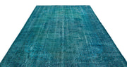 Atina Turquoise Vintage Wool Handmade Area Rug 7'2" x 10'2"