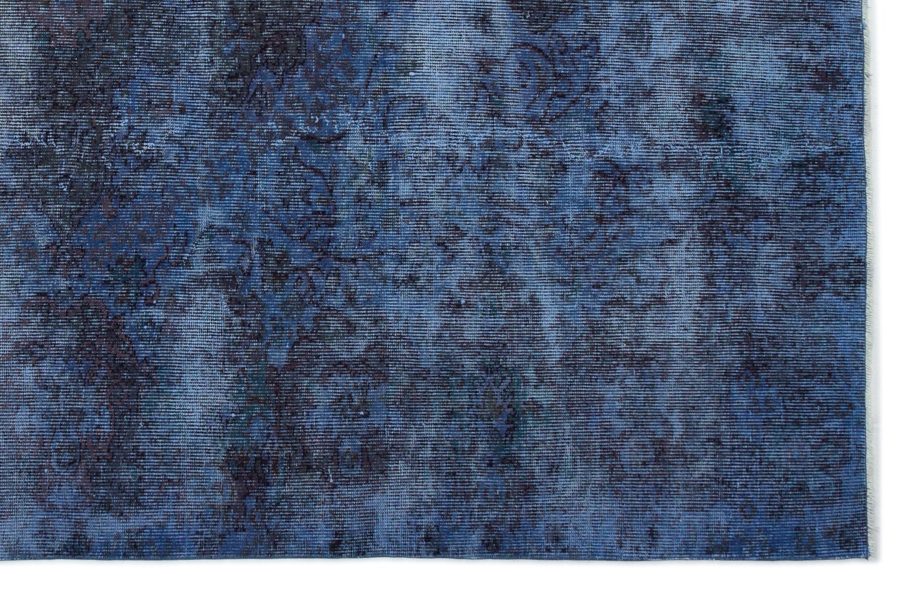 Atina Blue Vintage Wool Handmade Area Rug 5'7" x 8'8"