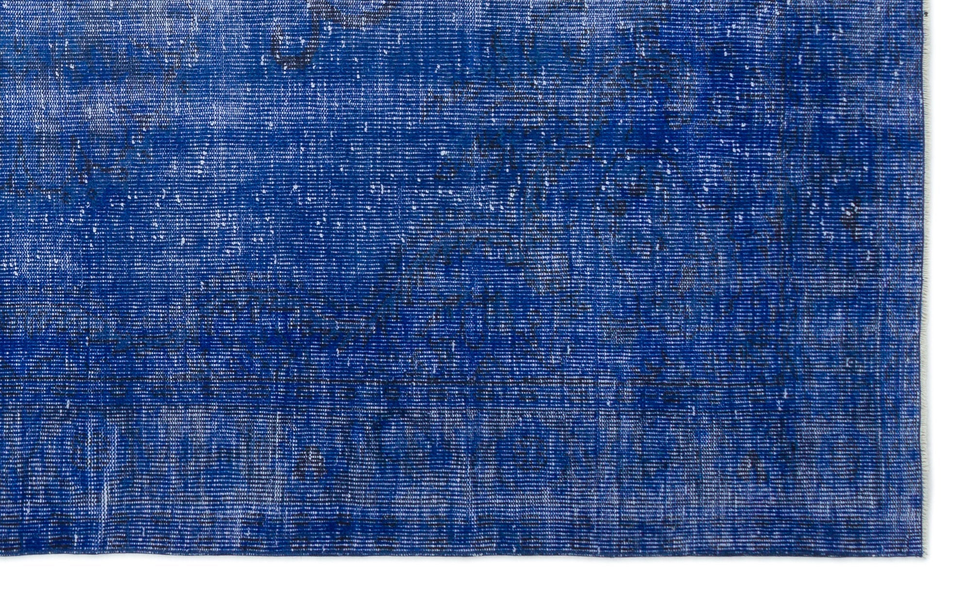 Atina Blue Vintage Wool Handmade Area Rug 5'8" x 9'2"