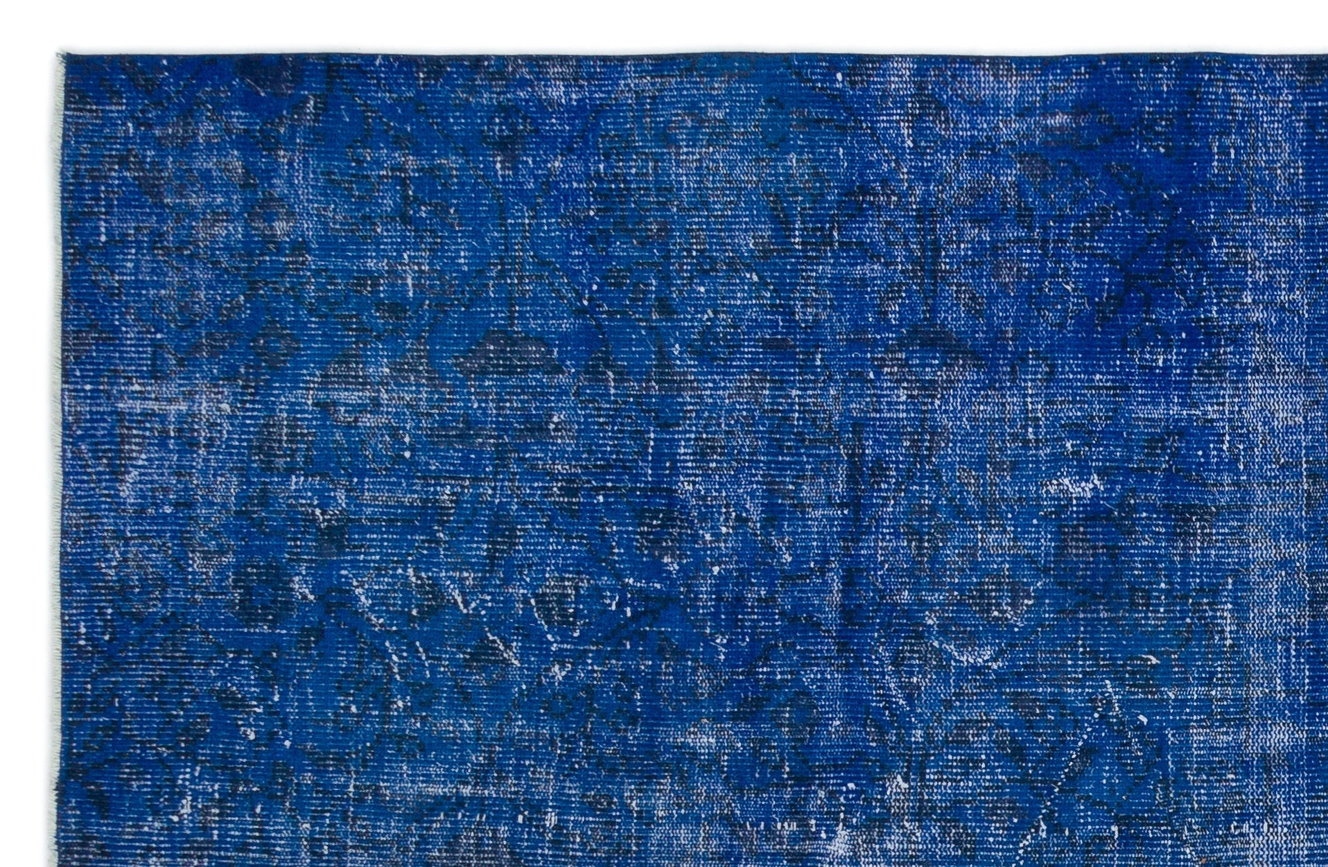 Atina Blue Vintage Wool Handmade Area Rug 5'9" x 8'10"