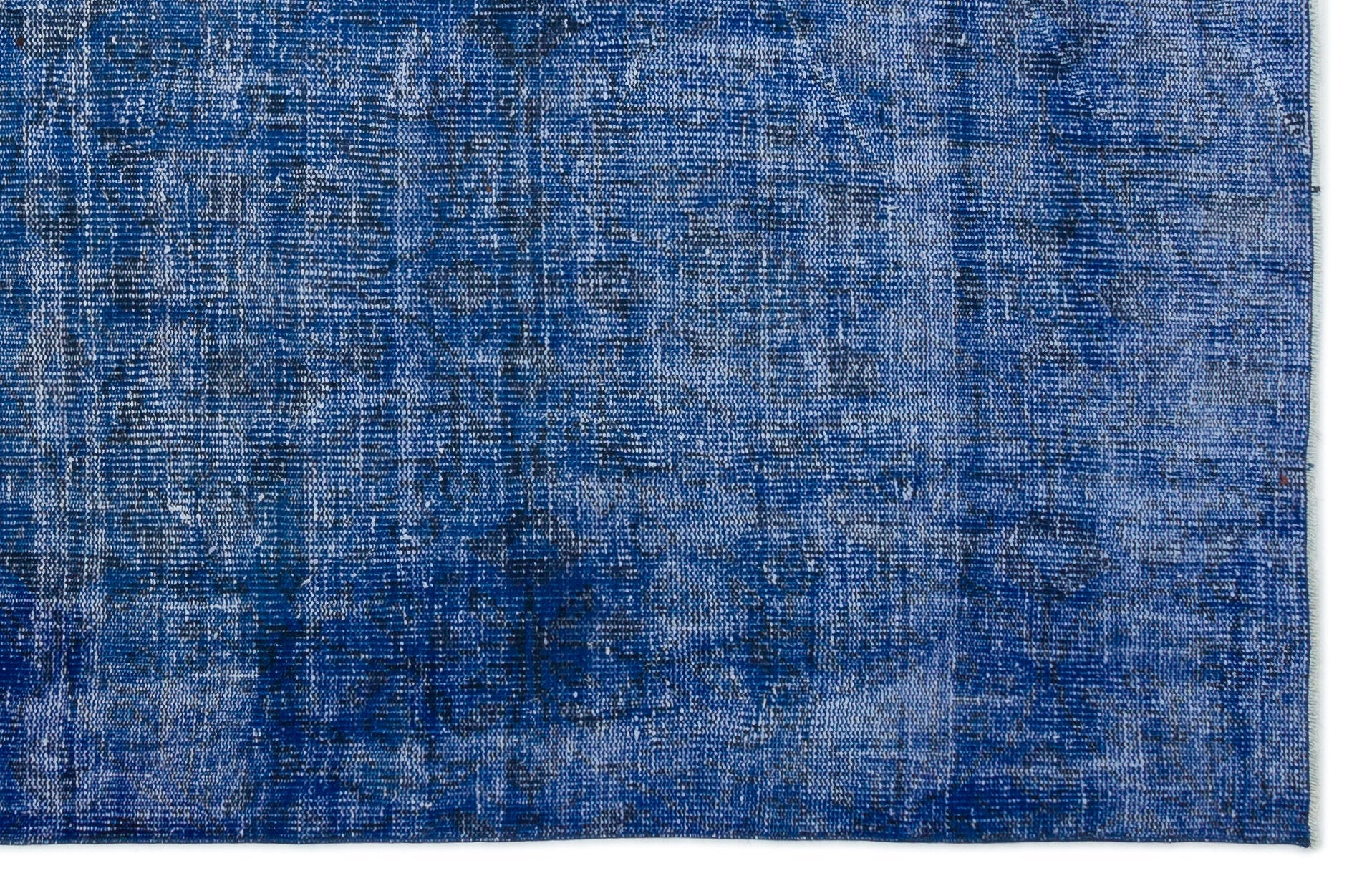 Atina Blue Vintage Wool Handmade Area Rug 5'9" x 8'10"