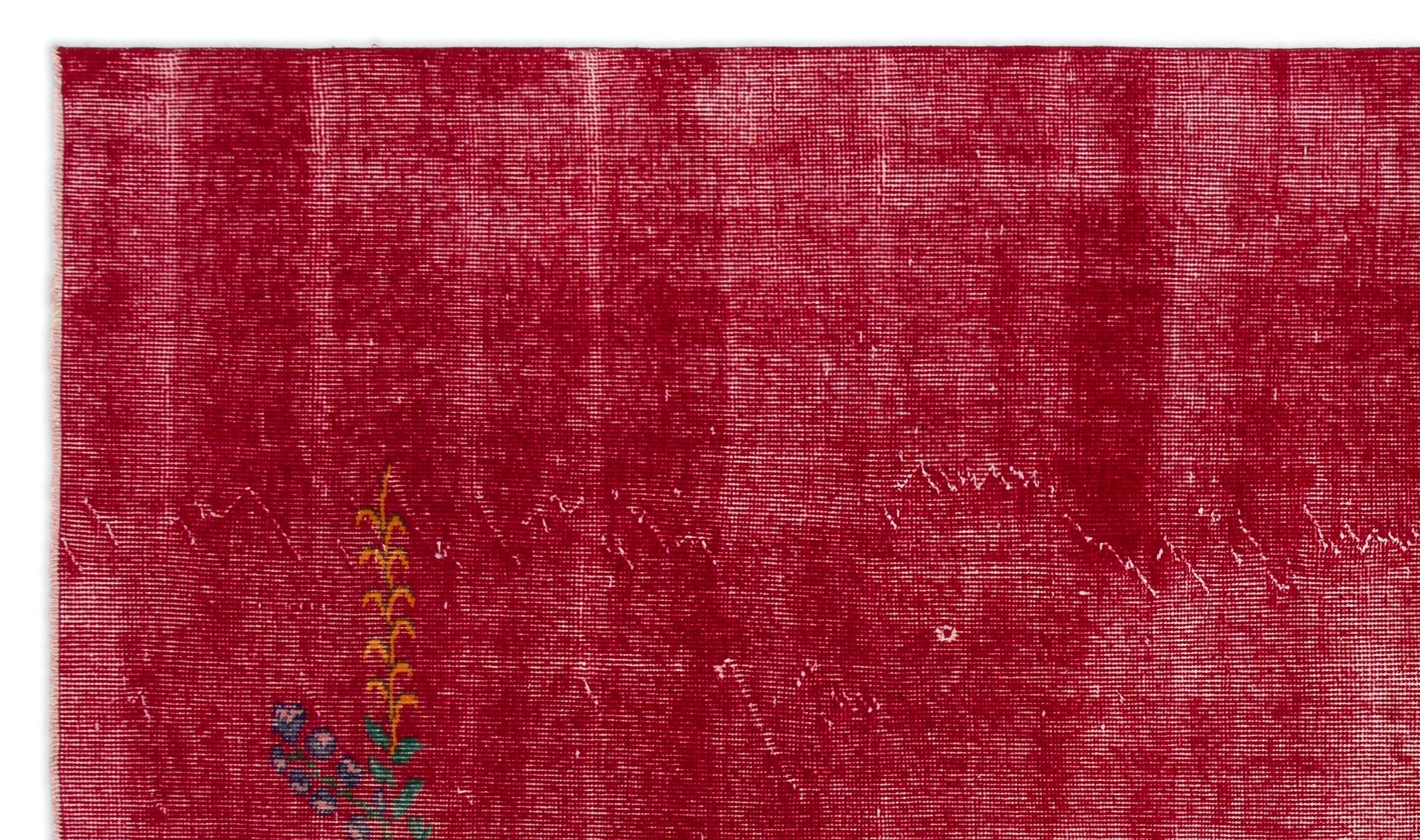 Atina Red Vintage Wool Handmade Area Rug 5'5" x 9'3"
