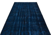 Atina Blue Vintage Wool Handmade Area Rug 5'7" x 8'4"