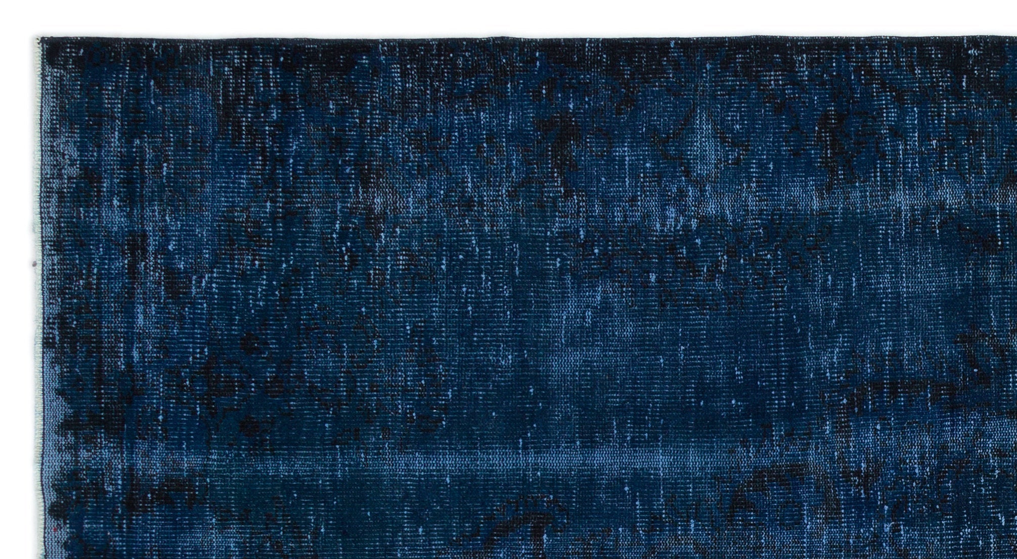Atina Blue Vintage Wool Handmade Area Rug 5'7" x 8'4"