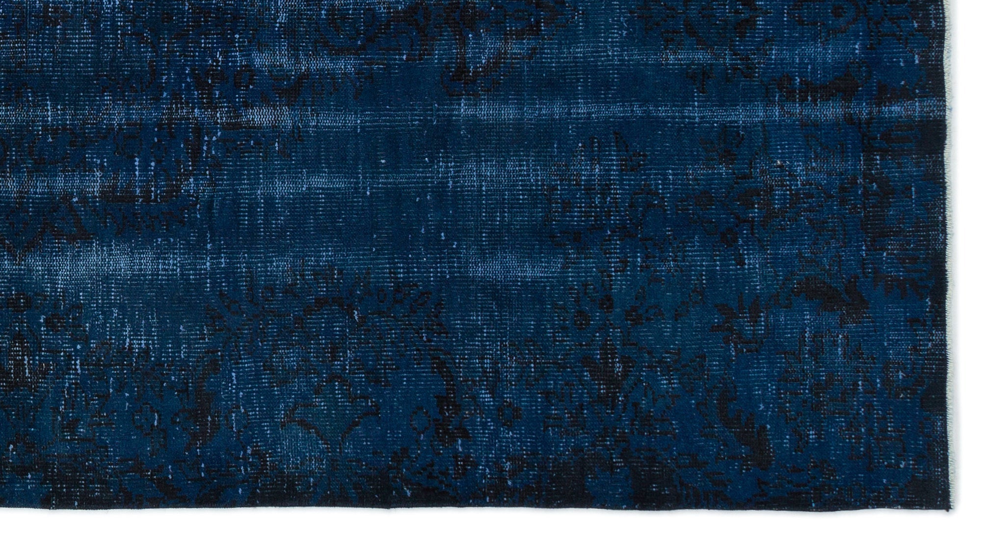 Atina Blue Vintage Wool Handmade Area Rug 5'7" x 8'4"