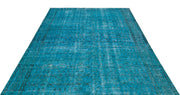 Atina Turquoise Vintage Wool Handmade Area Rug 6'7" x 9'5"