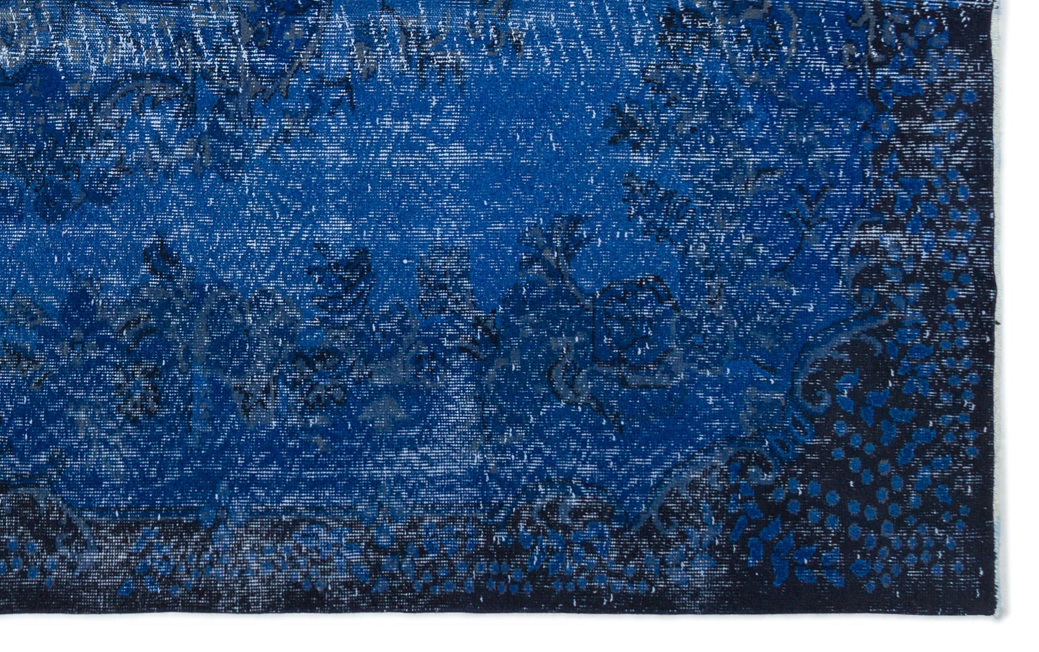 Atina Blue Vintage Wool Handmade Area Rug 5'9" x 9'4"