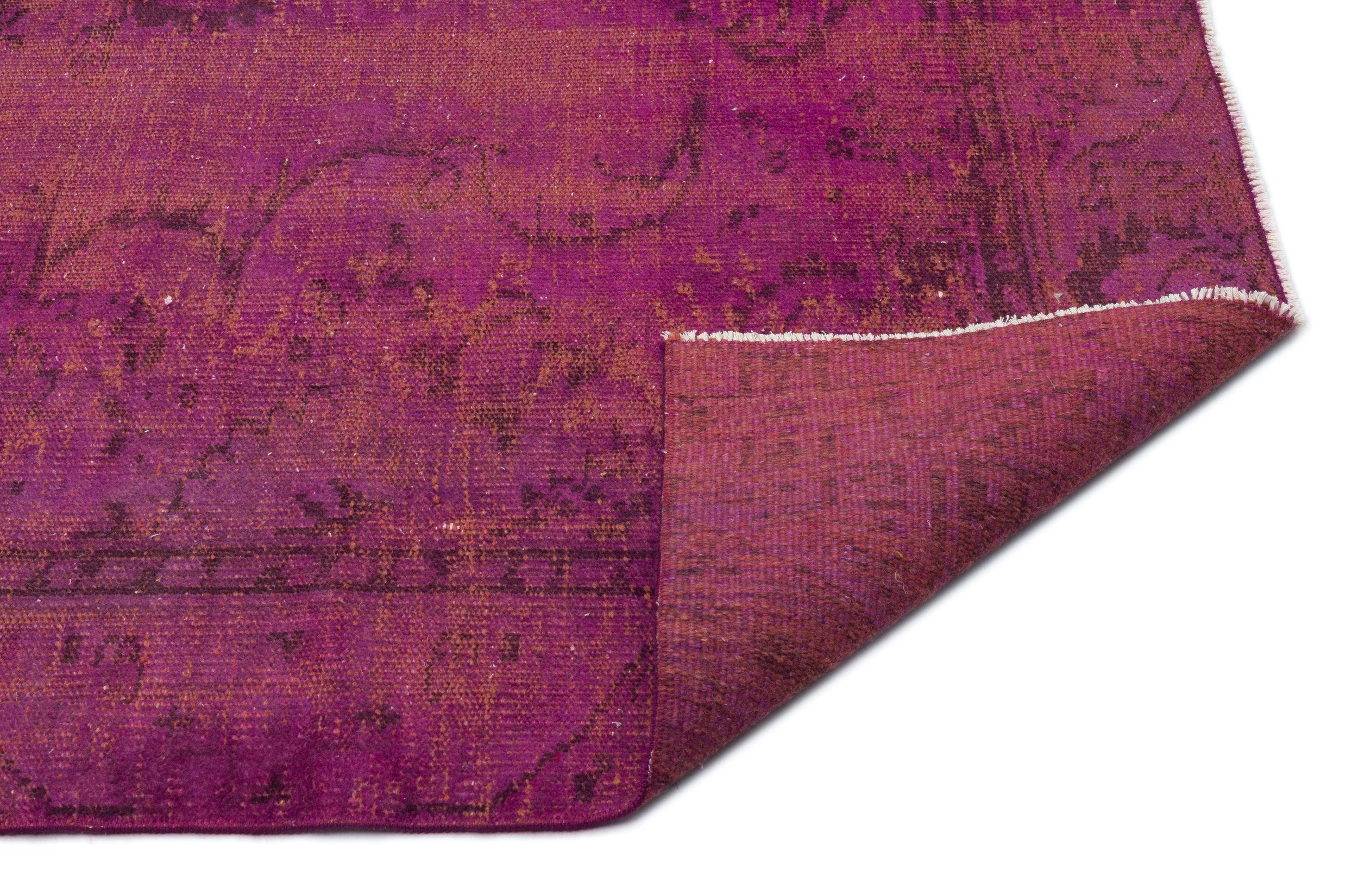 Atina Red Vintage Wool Handmade Area Rug 5'9" x 9'1"