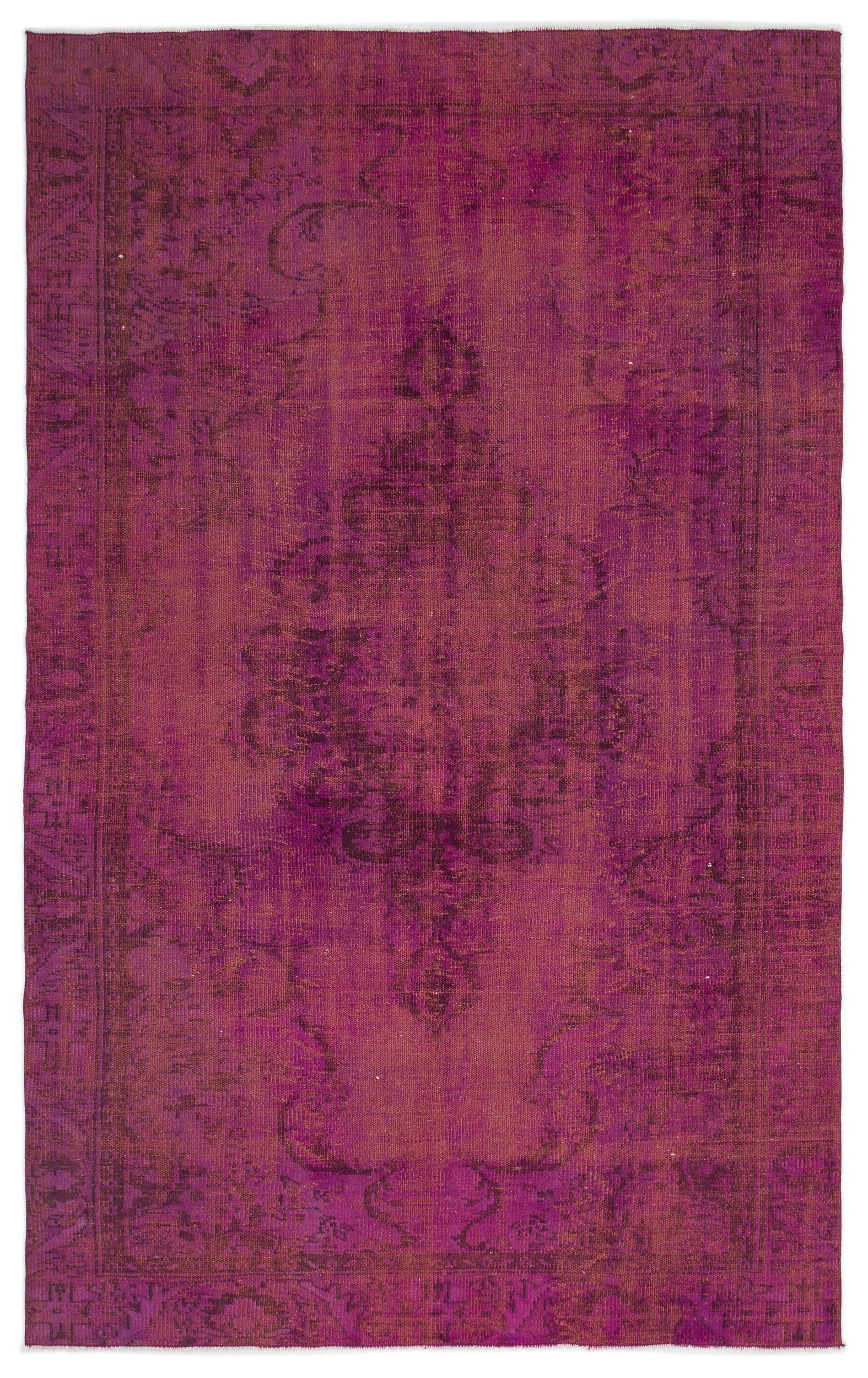 Atina Red Vintage Wool Handmade Area Rug 5'9" x 9'1"