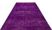 Atina Purple Vintage Wool Handmade Area Rug 7'0" x 10'8"