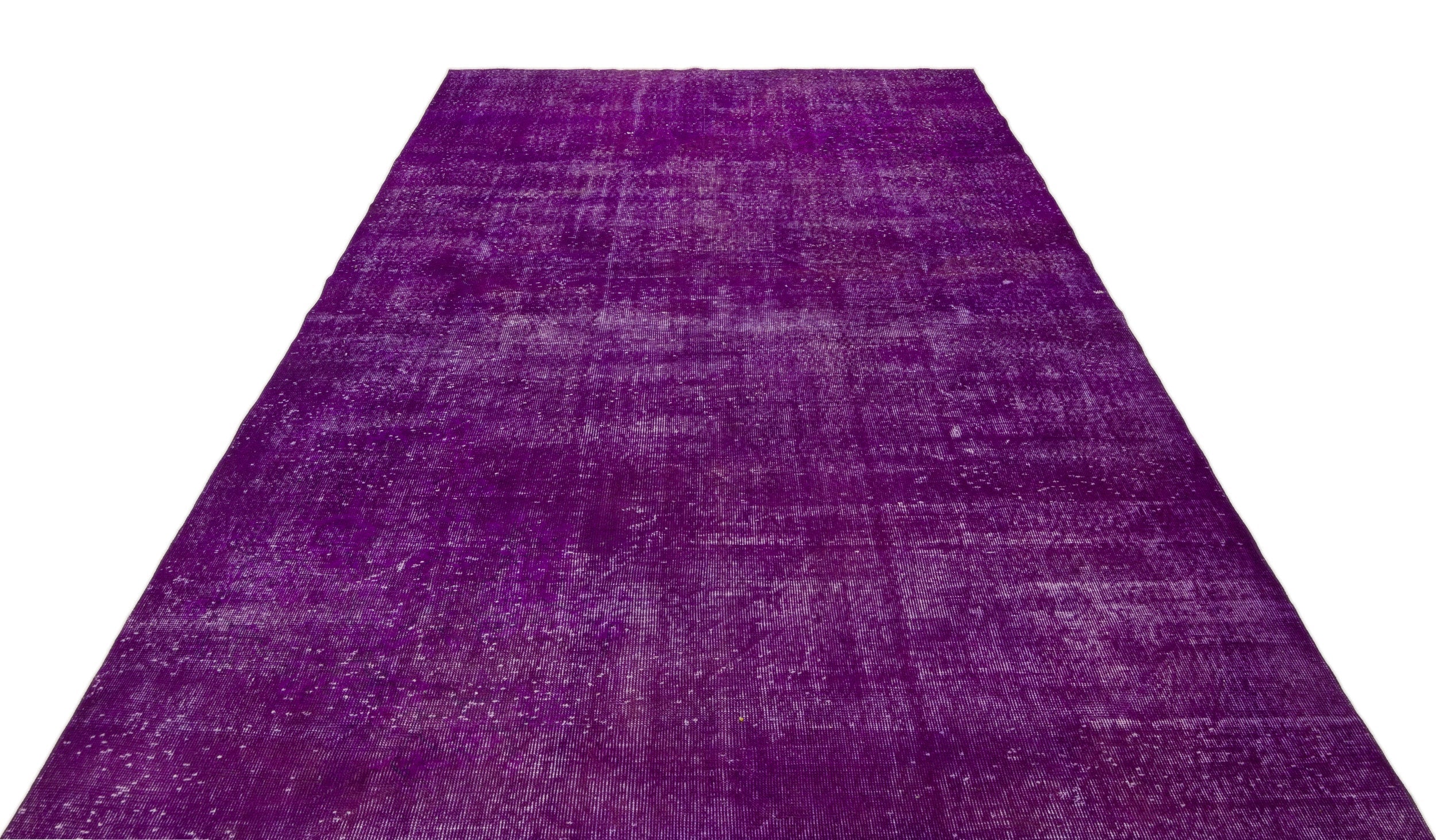 Atina Purple Vintage Wool Handmade Area Rug 7'0" x 10'8"