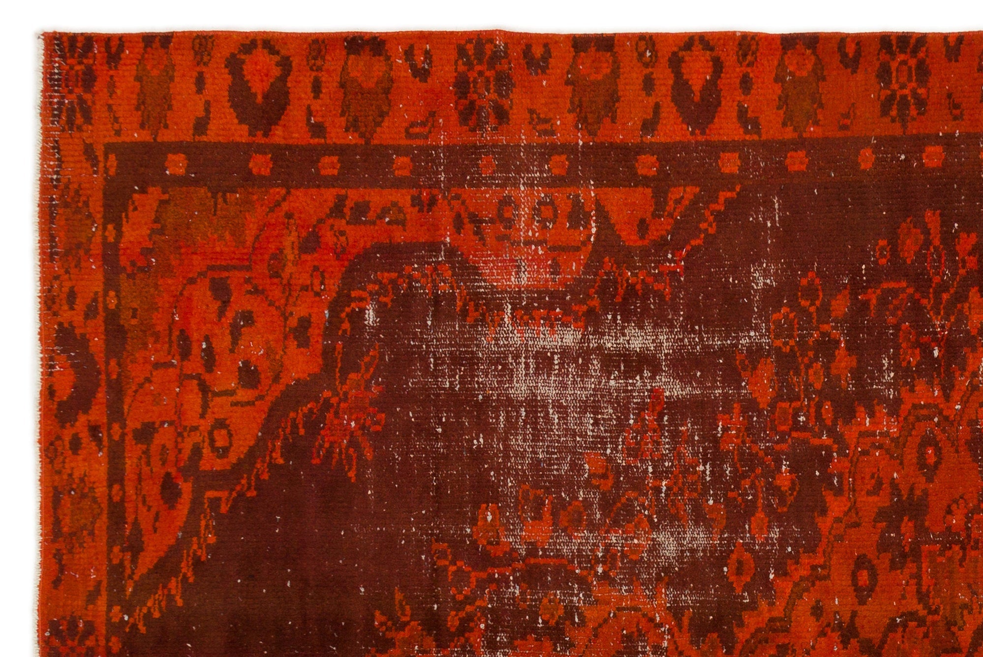 Atina Red Vintage Wool Handmade Area Rug 5'11" x 8'11"